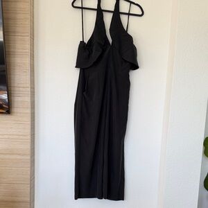 BCBGeneration Black Halter Jumpsuit